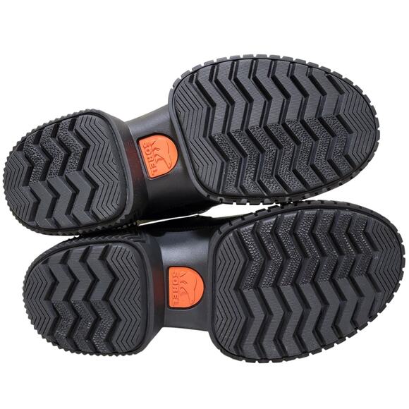 Sorel Women Chunky Combat Boots Ona Ave Boot Lace Up Size US 5 Black Leather - Picture 5 of 6